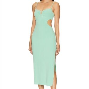 L*Space Mint Green Cutout Cameron Dress